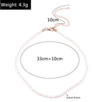 Classic Imitation Pearl Beaded Choker Necklace for Women – Elegant Bridal & Wedding Pearl Collar Necklace