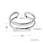 JeeMango Double Circle Stainless Steel Ring for Women – 18K Gold Plated, Waterproof, Trendy Fashion Jewelry