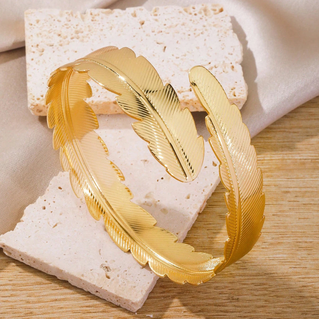 Juego de 6 pulseras brazalete de brazo ajustables Elariah – Brazaletes geométricos dorados o plateados para mujer