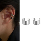 Trendy White & Brown Resin Flower Hoop Earrings – Statement Gardenia Design