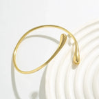 Vintage Water Drop Geometric Upper Arm Bracelet – Adjustable Cuff Bangle for Women