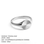 316L Stainless Steel Fashion Ring – Durable, Non-Fading Band for Women