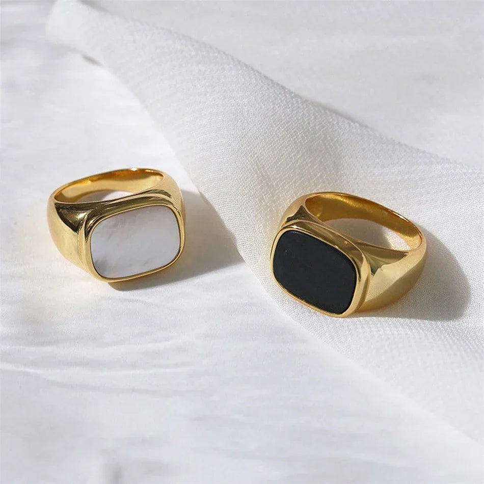316L Stainless Steel Fashion Ring – Durable, Non-Fading Band for Women