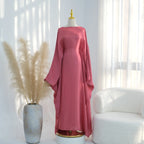 Elariah Shimmering Eid Kaftan Abaya – Extra Loose Fit Butterfly Sleeve Maxi Dress for Ramadan, Evening & Party Wear