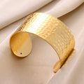 Brazalete Abierto Irregular Dorado Vintage - Pulsera de Acero Inoxidable para Mujer y Hombre