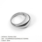 316L Stainless Steel Fashion Ring – Durable, Non-Fading Band for Women