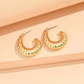 Elariah Geometric Irregular Acrylic Stud Earrings – Metallic Finish Minimalist Rhinestone Statement Earrings for Women