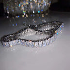 Luxury Shiny Zircon Square Choker Necklace for Women – Exquisite Crystal Jewelry Gift for Weddings, Parties & Daily Wear