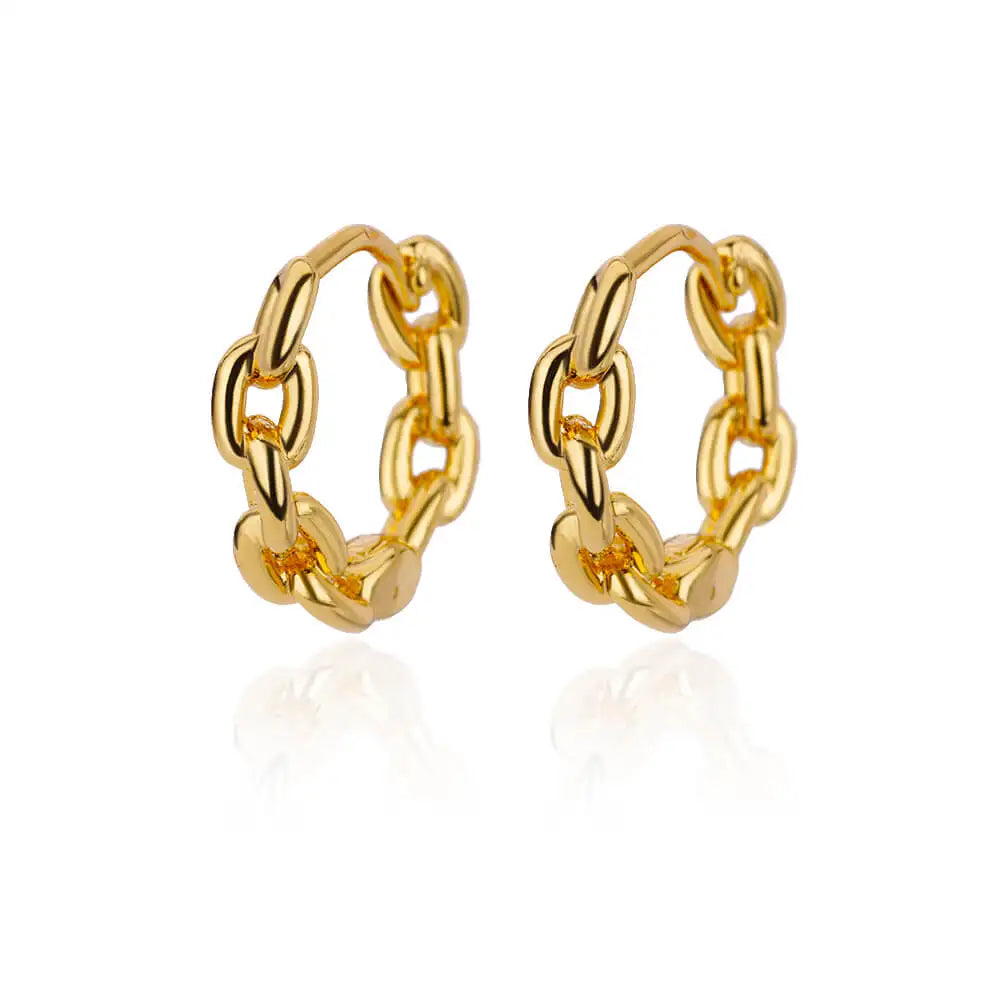 Elariah Elegant Stainless Steel Round Hoop Earrings for Women – Vintage Style 20mm Luxury Everyday & Occasion Jewellery