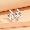 Elariah Geometric Irregular Acrylic Stud Earrings – Metallic Finish Minimalist Rhinestone Statement Earrings for Women
