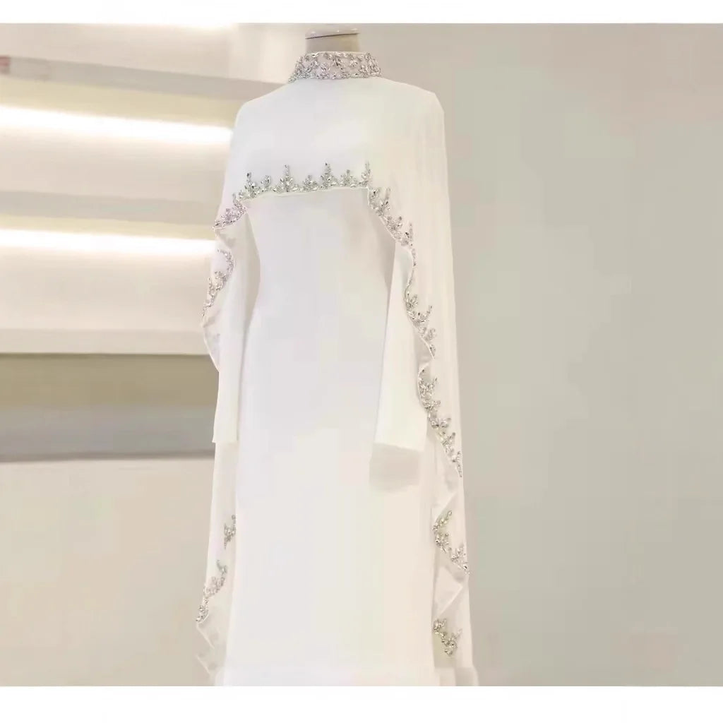 Elariah Embroidered Modest Abaya Dress for Women – Elegant Long Sleeve Kaftan Maxi Dress for Eid, Ramadan & Special Occasions