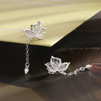 Elariah 925 Sterling Silver Hollow Butterfly Stud Earrings – Hypoallergenic Crystal Butterfly Earrings for Women