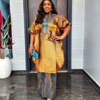 Conjunto de falda de 2 piezas con estampado africano Elariah para mujer – Atuendo tradicional Dashiki de talla grande para fiestas y bodas