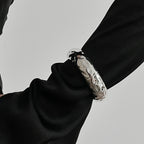 Elariah Chunky Wide Open Cuff Bracelet – Bold Geometric Metal Bangle for Women & Men | Gold or Silver Statement Jewellery