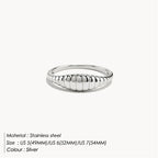 316L Stainless Steel Fashion Ring – Durable, Non-Fading Band for Women