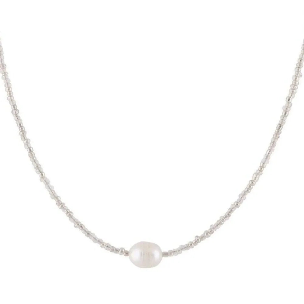 Artistic Retro Freshwater Pearl Necklace – Handmade Bohemian Pendant Jewelry