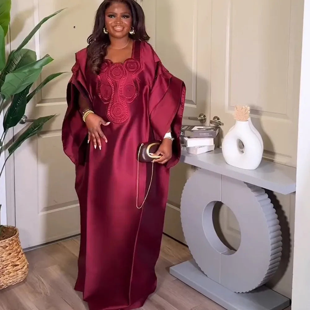 Robe longue caftan dashiki africaine Elariah pour femme – Abaya modeste de style Ankara traditionnel