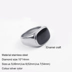 316L Stainless Steel Fashion Ring – Durable, Non-Fading Band for Women