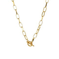 Stainless Steel Thick Chain Necklace – Unisex Punk Choker Jewelry for Women & Men