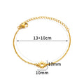 Elariah 18K Gold-Plated Stainless Steel Pearl Anklet for Women – Classic Imitation Pearl Beach Ankle Bracelet