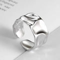 3-Piece Gold Plated Geometric Open Ring Set – Chunky, Irregular & Trendy Statement Rings for Women