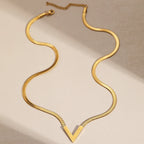 Geometric Stainless Steel Pendant Necklace – Minimalist Unisex Jewelry for Men & Women