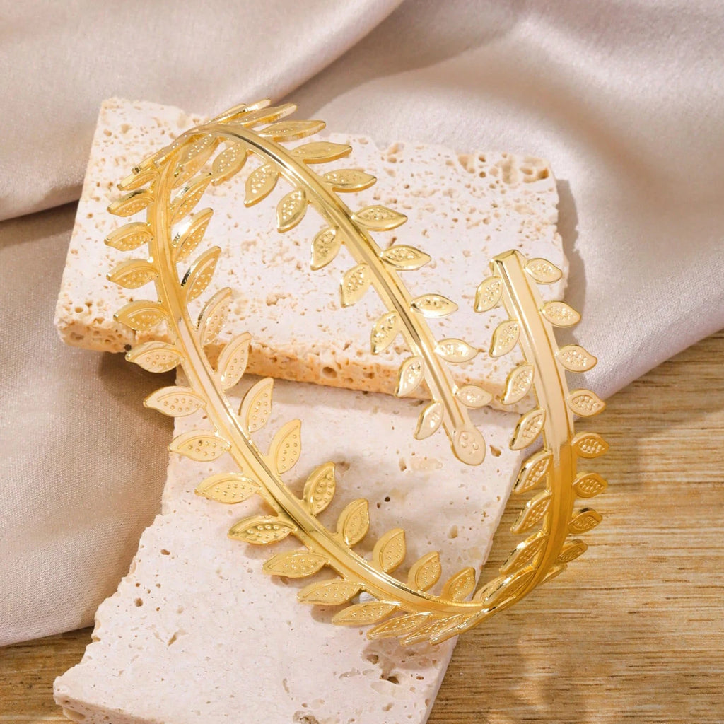 Juego de 6 pulseras brazalete de brazo ajustables Elariah – Brazaletes geométricos dorados o plateados para mujer