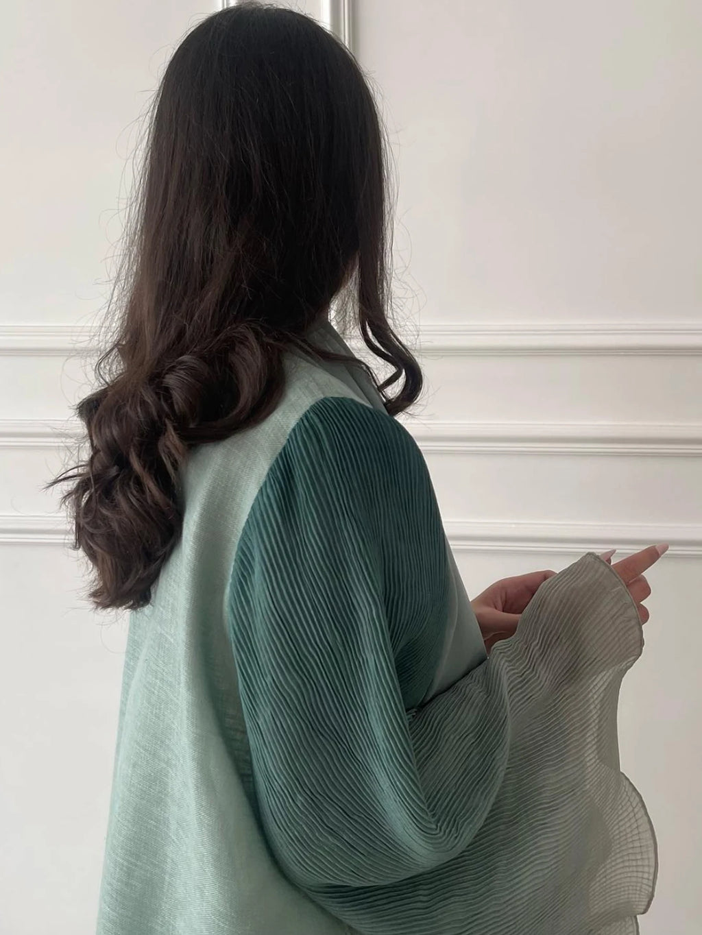 Abaya Elariah à manches évasées sans fermeture pour femme – Caftan maxi pudique, robe islamique ample à manches longues