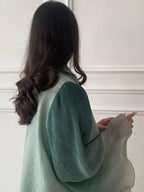 Abaya Elariah à manches évasées sans fermeture pour femme – Caftan maxi pudique, robe islamique ample à manches longues