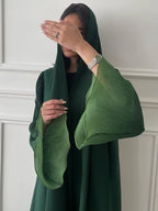 Abaya Elariah à manches évasées sans fermeture pour femme – Caftan maxi pudique, robe islamique ample à manches longues