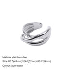 316L Stainless Steel Fashion Ring – Durable, Non-Fading Band for Women