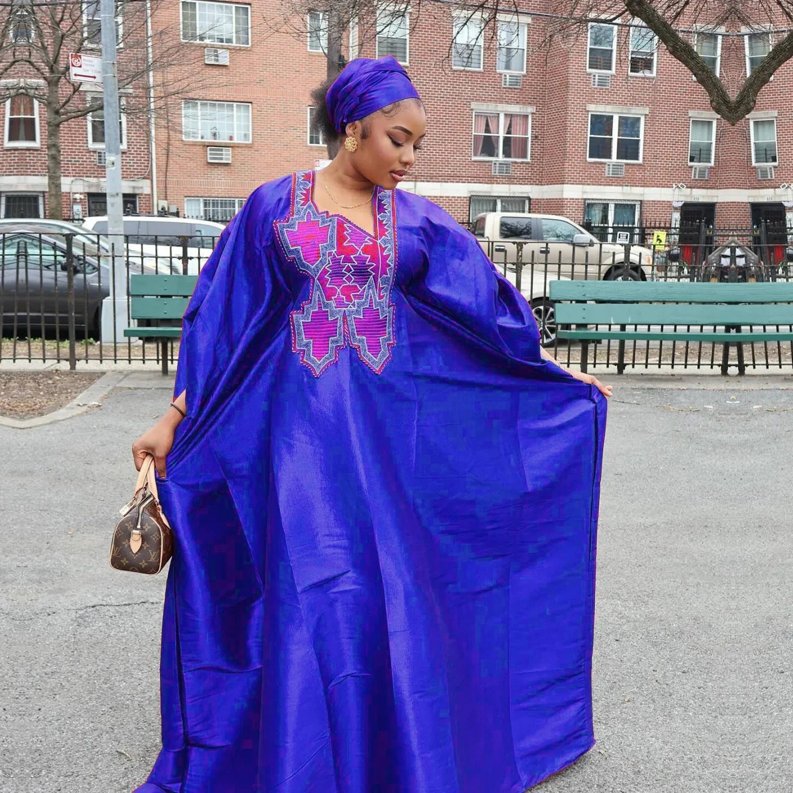 Elegant Embroidered African Abaya Dress – Plus Size Dashiki Boubou for Women | Party & Church Wear