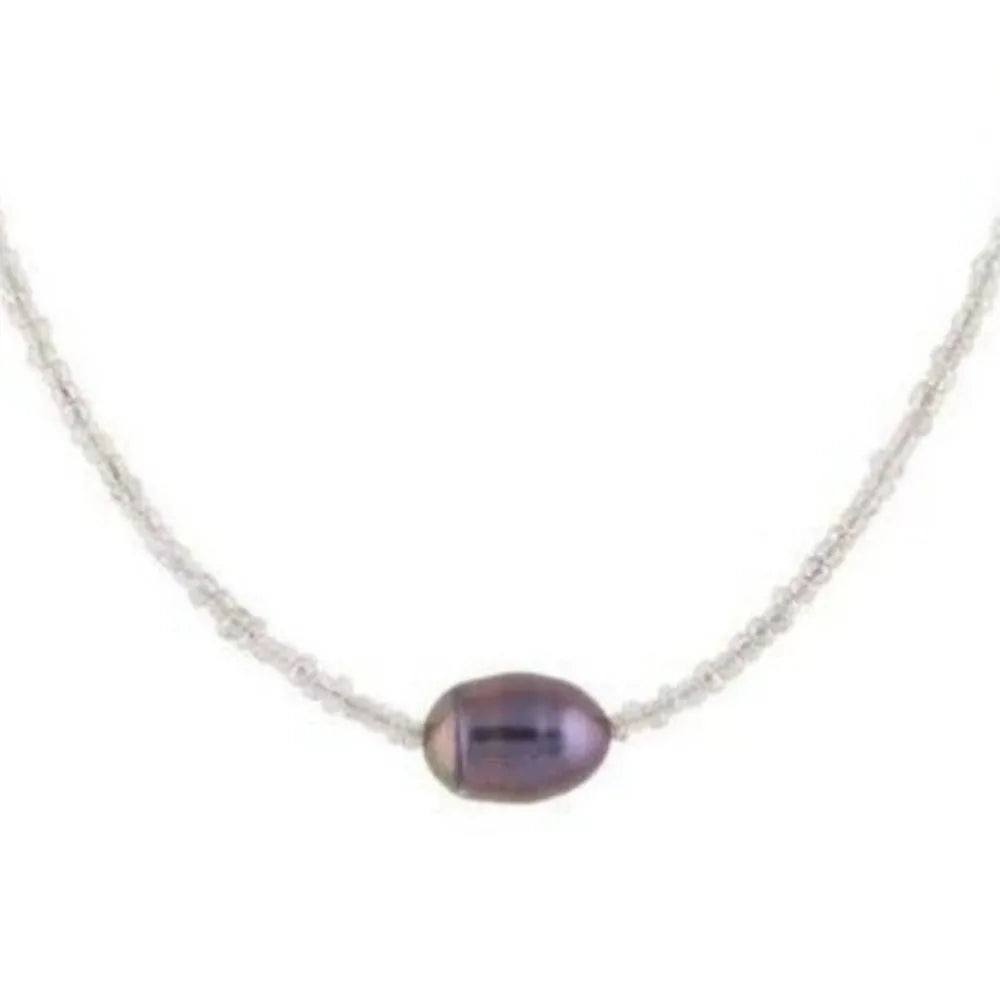 Artistic Retro Freshwater Pearl Necklace – Handmade Bohemian Pendant Jewelry