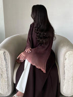 Abaya Elariah à manches évasées sans fermeture pour femme – Caftan maxi pudique, robe islamique ample à manches longues