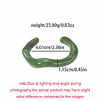 Trendy Multicolor Irregular Acrylic Cuff Bracelet – Geometric Open Bangle for Women