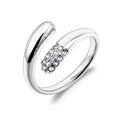 JeeMango Double Circle Stainless Steel Ring for Women – 18K Gold Plated, Waterproof, Trendy Fashion Jewelry
